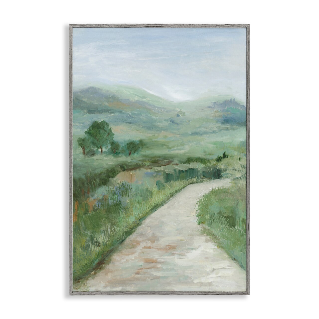 Stupell Industries Curving Path Landscape Framed Giclee Wall Art Design by Jacob Q